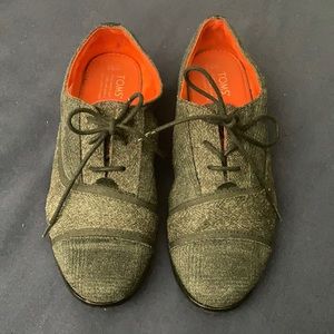 6.5 Womens Cloth Dress Shoes Black/Red/Grey